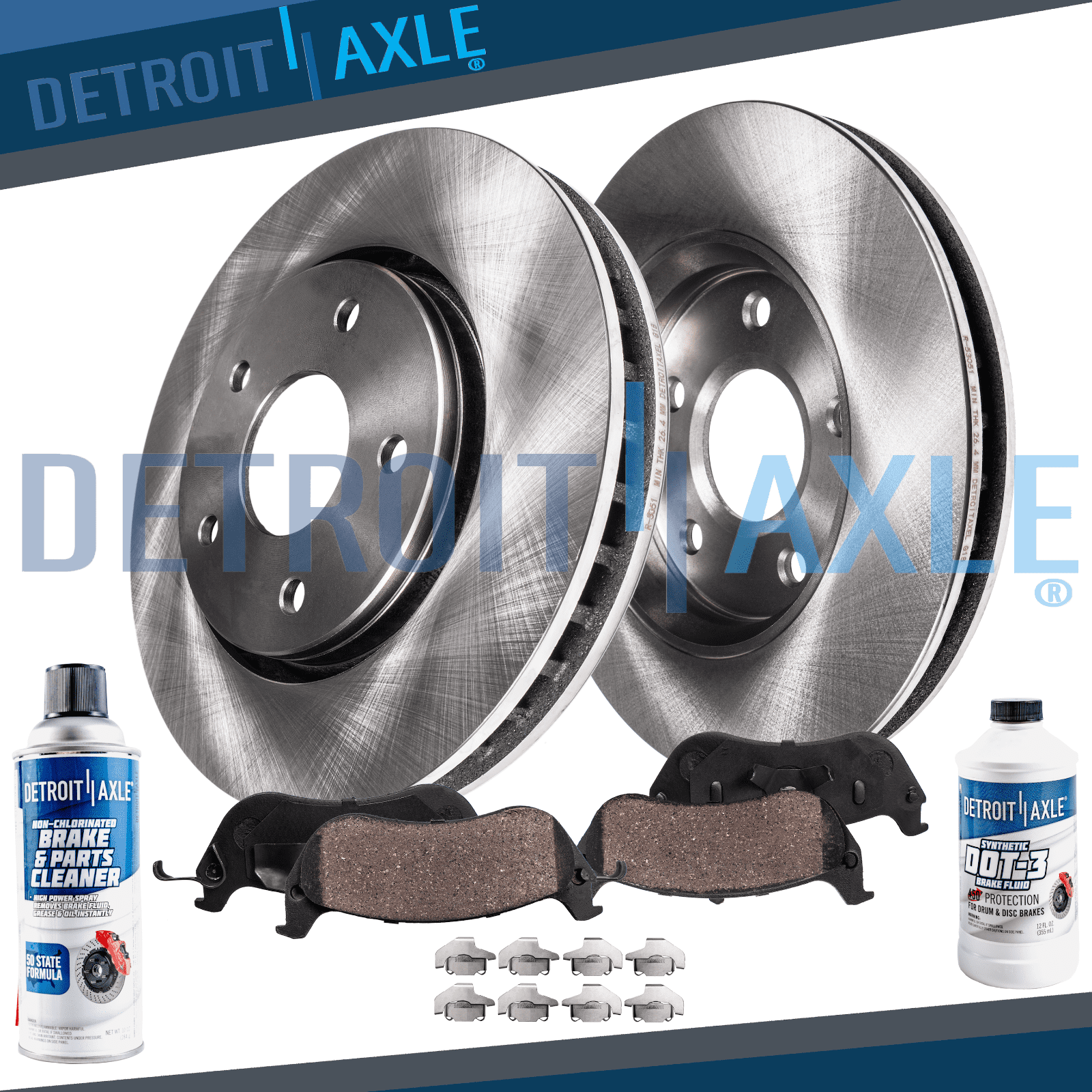 Front Brake Rotors & Ceramic Pads for FORD CROWN VICTORIA TOWN CAR GRAND MARQUIS 