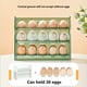 thumbnail image 1 of Caja de huevos de plástico para el hogar Bandeja de soporte de huevos reversible para puerta lateral del refrigerador Hugtrwg Para estrenar, 1 of 9