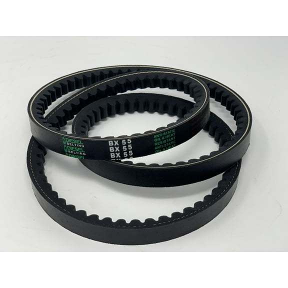 BX55 Classic Cogged V-Belt 21/32 x 58in Outside Circumference