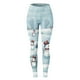 thumbnail image 3 of MKLEKYY Leggings deportivos para mujer, leggings para entrenamiento, pantalones con estampado navideño de bloques de color, leggings suaves y elásticos, 3 of 4