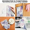 thumbnail image 7 of WOBOGO Purple Butterfly Kitchen Towel 1 Piece Large Cotton Dishcloth Premium Absorbency Set with Hanging Loop, 7 of 7