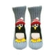 thumbnail image 2 of Calcetines de animales, regalos de año , antideslizantes, novedosos, calcetines gruesos de tubo medio para dormitorio Pingüino azul claro, 2 of 9