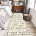 thumbnail image 5 of Easter 2'x6' Runner Rug, Spring Floral Daisy Flowers Butterflies Watercolor Washable Non-Slip Area Rugs for Hallway Kitchen Floor Bedroom Entryway, StainResistant Laundry Carpet Decoration Indoor Mat, 5 of 9