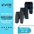Men's Flannel Pajama Shorts Super Soft Cotton Plaid Shorts with