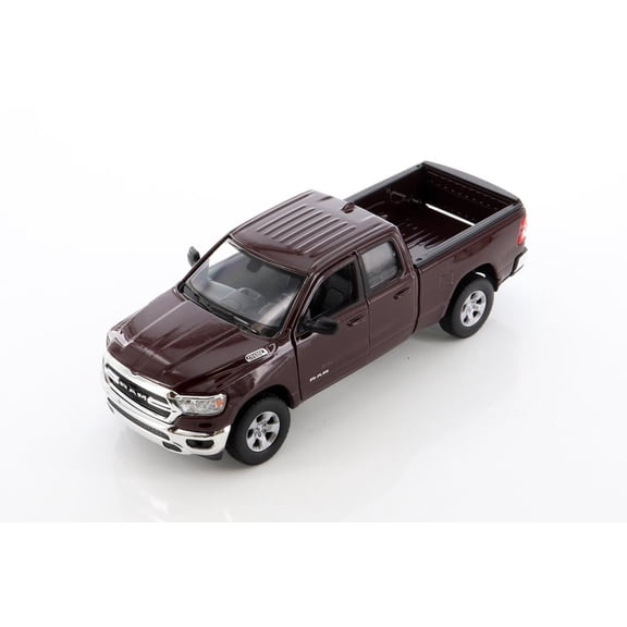 2019 Dodge Ram 1500 Pickup, Burgundy - Welly 24104/4D - 1/27 scale Diecast Model Toy Car