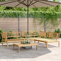 vidaXL 4 Piece Patio Pallet Sofa Set Solid Wood Acacia