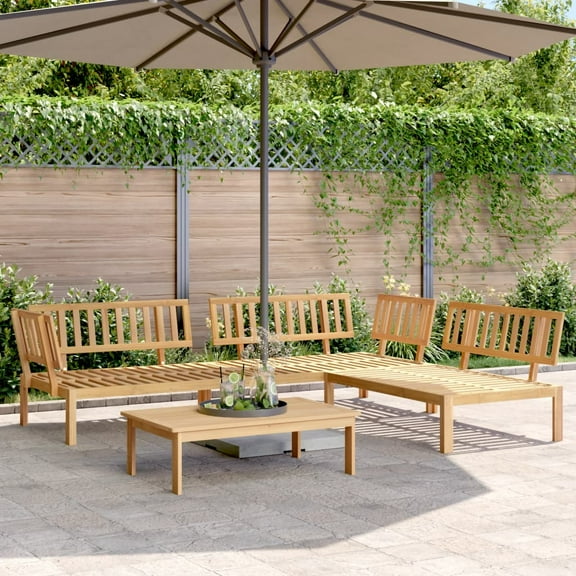 vidaXL 4 Piece Patio Pallet Sofa Set Solid Wood Acacia