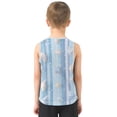 thumbnail image 3 of Shining Blue Stripes with Shells Stars Vest Undershirt Tank Top Sleeveless Quick Dry 3T, 3 of 7