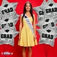 thumbnail image 6 of PMU Grad Congrats Star 18in Mylar Balloon Platinum Pkg/5, 6 of 7