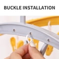 thumbnail image 4 of Dormitory Hanger with 8 Clips,Windproof Plastic,Thickened Underwear Clip,Student Home Hanger,Drying Rack,Multi-Function,Heavy Duty,for College,Household,PENDANE,Gray, 4 of 8