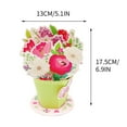 thumbnail image 2 of SDJMa Pop-Up Cards, Mother's Day Floral Greeding Card,7 Inch Forever Flower Pop-Up Bouquets 3D Popup Greeting Cards with Envelopes, 2 of 8