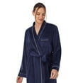 thumbnail image 3 of Aria Women's Stretch Velour Long Sleeve Wrap Sleepwear Robe with Pockets, Sizes XS-5X, 3 of 5