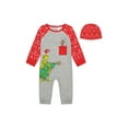thumbnail image 6 of The Grinch Christmas Baby Grey Coverall and Hat, Sizes 0/3M-24M, 6 of 6
