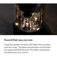 thumbnail image 5 of BALMUDA The Speaker Portable Bluetooth Speaker with LED Light Show, Rechargeable, USB-C Charging, 7-Hour Playtime, Black, 5 of 11