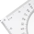 thumbnail image 4 of Uxcell 8.66'' 30/60 45/90 Degrees Triangle Ruler Square Set with Built-in Protractor Transparent Set of 2, 4 of 5