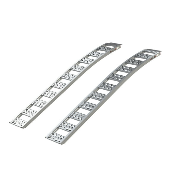 YUTRAX® 90” Arched Ramps, High-Strength Extruded Aluminum, 1500 lb. Load Capacity, Pair, YR500