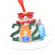 thumbnail image 1 of Navidad Diy Saludo Escrito A Mano Muñeco De Nieve Colgantes De Árbol De Navidad Adornos De Resina De Navidad Vogacara HA043595-01, 1 of 6