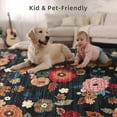 thumbnail image 4 of Machine Washable Runner Rug for Kitchen: 2'x6' Hallway Runner Rug Stain Resistant Non Slip Floral Floor Rug with Rubber Backing Non Shedding Soft Carpet Runners for Indoor Entryway Bedroom Bedside, 4 of 12