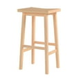 thumbnail image 4 of PJ Wood Classic Saddle-Seat 29In Kitchen Counter Stools, Natural (3 Pack), 4 of 9