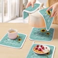 thumbnail image 5 of Sunflowers Pot Holders for Kitchen Heatproof Potholder, 3 Pack Modern Bee You Are My Sunshine Teal Green Hot Pads Multipurpose Oven Pads Cloth Potholders Trivet for Cooking Baking, 5 of 8