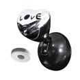 thumbnail image 3 of GUOOL Car Push Start Button with Rocker Lever Car Interior Decoration Heart Shaped Silver, 3 of 9
