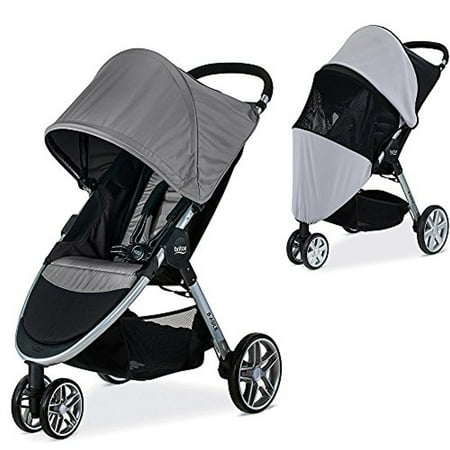 Britax 2017 B-Agile Stroller With Sun Cover, Steel