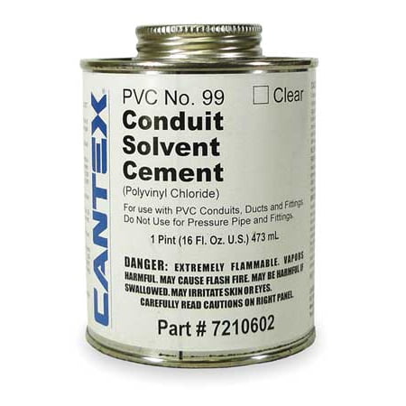 CANTEX 7210602 Cement,Low VOC,16 Oz,Clear - Walmart.com