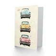 thumbnail image 2 of Artery8 Greeting Card 3 Three Classic Vintage Cars Watercolour Modern For Him Man Birthday Card, 2 of 3