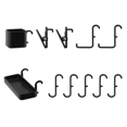 thumbnail image 1 of Accesorios para Tableros Perforados con Muebles en Miniatura, Mini Estantes Almacenamiento de Pared con para Decoración Cocina Muñecas, Accesorios Juguete en Color Negro, 1 of 5