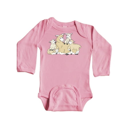 

Inktastic Cute Lamb Family Gift Baby Boy or Baby Girl Long Sleeve Bodysuit