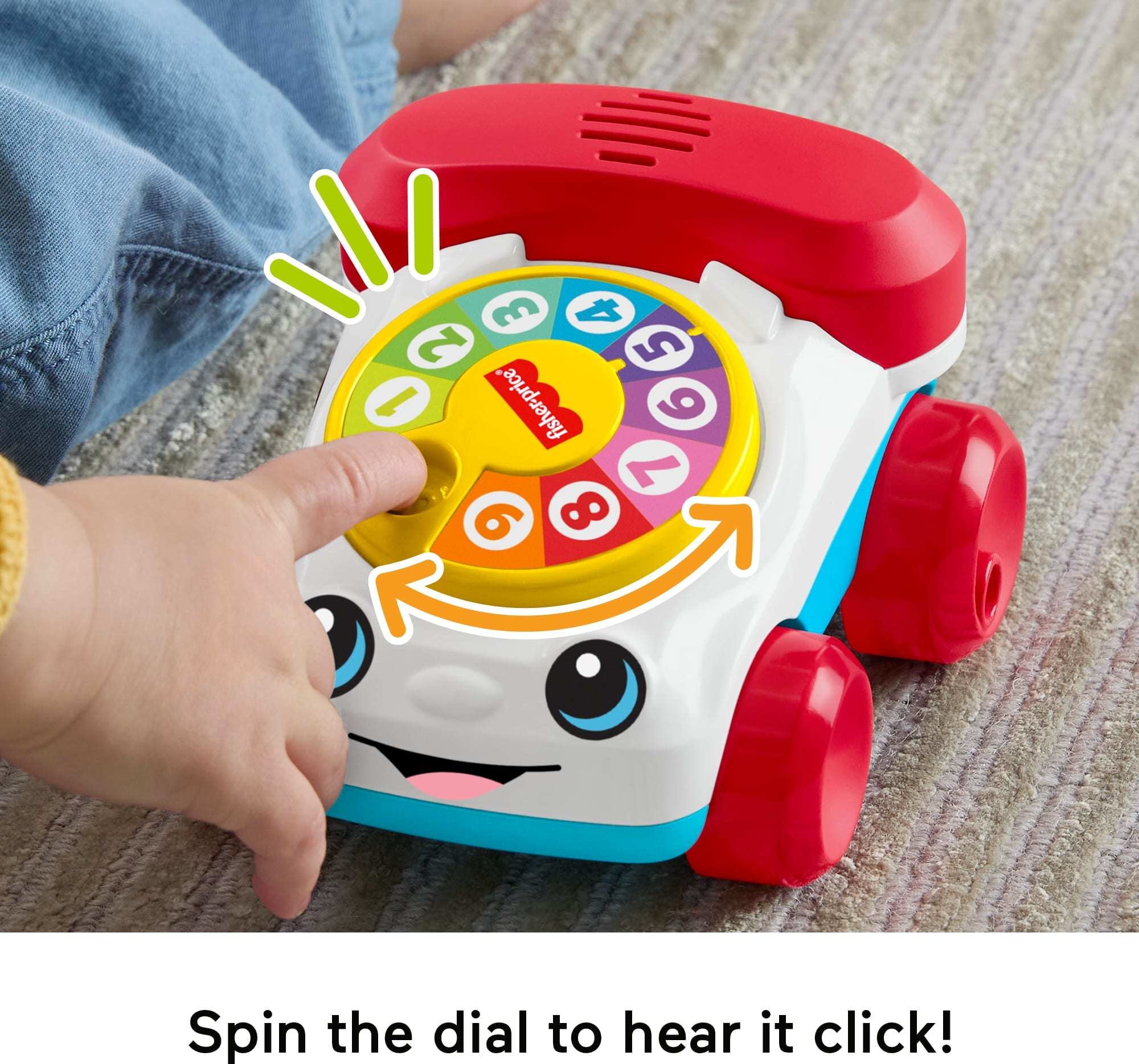 FisherPrice Chatter Telephone Vehicle PushAlong Toy with S