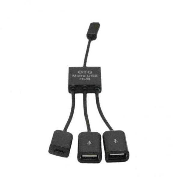 Cable OTG 3 en 1 para Android,Adaptador de host OTG,Cable convertidor de concentrador OTG,Micro USB USB 2.0 OTG,Cable anfitrión OTG,Concentrador micro USB,Cable de host OTG,Cable 2 piezas