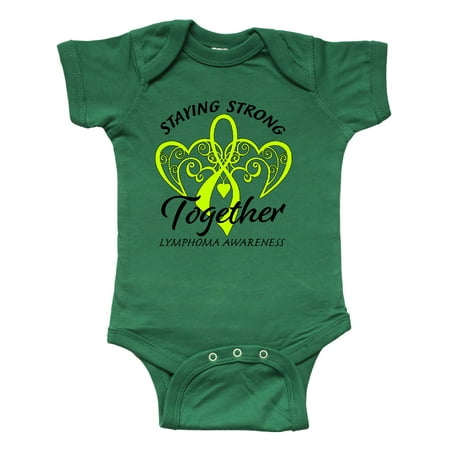 

Inktastic Lymphoma Awareness Staying Strong Together Gift Baby Boy or Baby Girl Bodysuit