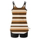 thumbnail image 4 of Trajes de baño tankini para mujer Trajes de baño de dos piezas con espalda de tiras y estampado conservador para mujer Traje de baño de dos piezas para mujer, 4 of 5