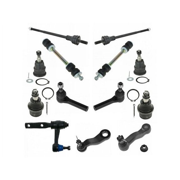 Front Ball Joint Sway Bar Link Tie Rod End Kit 13 Piece - Compatible with 2006 - 2008 Chevy Express 2500 2007