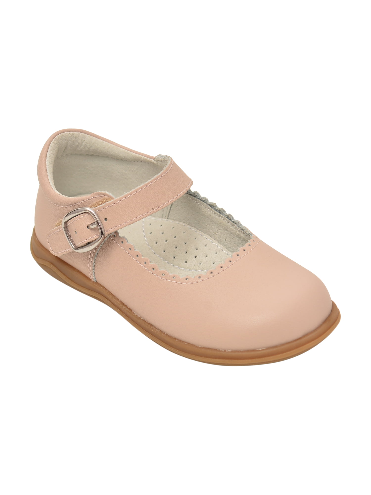 L`Amour Little Girls Copper Hook and Loop Sporty Mary Jane Shoes 5-7 Toddler