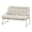 White, variant on HOQBN 2-Seat Outdoor Patio Loveseat, All-Weather PE Rattan Wicker Chair with Soft Cushions & Metal Frame for Porch, Balcony, Garden