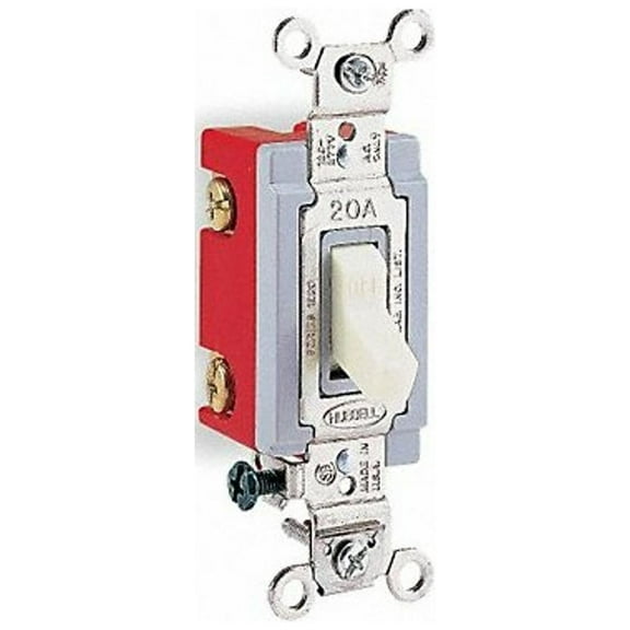 Wall Swtch, 4-Way, 120/277V, 20A, Ivry, Toggl