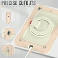 thumbnail image 2 of iPad Mini 5 Case, iPad Mini 4 Case,Rugged Protective Case with Tempered Glass Film 360° Rotatable Kickstand Handle Kid Proof Case for Apple iPad Mini 5th/4th Generation 7.9 inch 2019/2015,Rosegold, 2 of 8