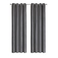 thumbnail image 5 of Thermaplus Duo Reversible 100% Blackout Grommet Curtain Panel 52 x 84 in Black to Light Grey, 5 of 5