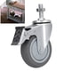 thumbnail image 5 of Ruedas Giratorias, Material de Pvc Ruedas Giratorias de 3 Pulgadas Ruedas Resistentes Con Gran Capacidad de Carga para Estantes, Equipos Médicos y de Maquinaria, 5 of 7