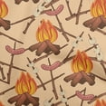 thumbnail image 1 of oneOone Cotton Cambric Dark Beige Fabric Campfire Sewing Fabric By The Yard Printed Diy Clothing Sewing Supplies 42 Inch Wide, 1 of 4