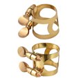 thumbnail image 2 of Pince de Bouche pour Saxophone Alto, Pince de Bouche Réglable en Laiton Double Vis pour Saxophone Alto, Attache de Bouche en Caoutchouc Doré pour Saxophone Alto, 2 of 7
