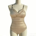 thumbnail image 6 of Edvintorg Bathing Suit for Women Tummy Control One Piece Swimsuit Cutout Back Swimwear Monokini with Adjustable Spaghetti Straps, 6 of 6