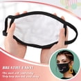 thumbnail image 4 of Máscaras faciales Zhanmai Kawaii Anime Cute Reutilizables, 10 unidades, negro/blanco, 4 of 5