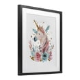 thumbnail image 2 of Stupell Industries Shabby Chic Floral Unicorn with Gold Details Black Framed Print Under Glass, 17 x 21, by LSR Design Studio, 2 of 8