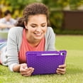thumbnail image 2 of Fintie Silicone Case for Samsung Galaxy Tab S10 Lite/ S10 FE/ S9 FE 5G 10.9 Inch/Tab S9 11 Inch, [S Pen Holder] Honey Comb Series Kids Friendly Light Weight Shock Proof Protective Cover, Purple, 2 of 10