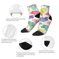 thumbnail image 5 of Pofeuu Cute Chameleons Print 30cm Socks, Adult Running Hiking Socks for Youth and Adult, 5 of 7