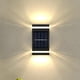 thumbnail image 5 of Luces solares para vallas de exterior, luces LED de pared, IP65, paquete de 2 lámparas de pared para exteriores, para patio, jardín, garaje y camino., 5 of 8