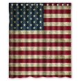 thumbnail image 1 of ABPHQTO Cortina de ducha con bandera americana Cortina de ducha impermeable 150x180 cm, 1 of 2